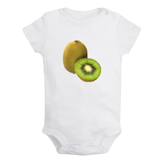 Baby Unisex Fruit Kiwi Design Rompers Newborn Baby Bodysuits Infant Jumpsuits Kids Cotton Graphic One-Piece Outfits