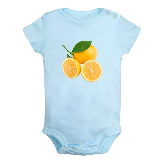Baby Unisex Fruit Lemon Design Rompers Newborn Baby Bodysuits Infant Jumpsuits Kids Cotton Graphic One-Piece Outfits