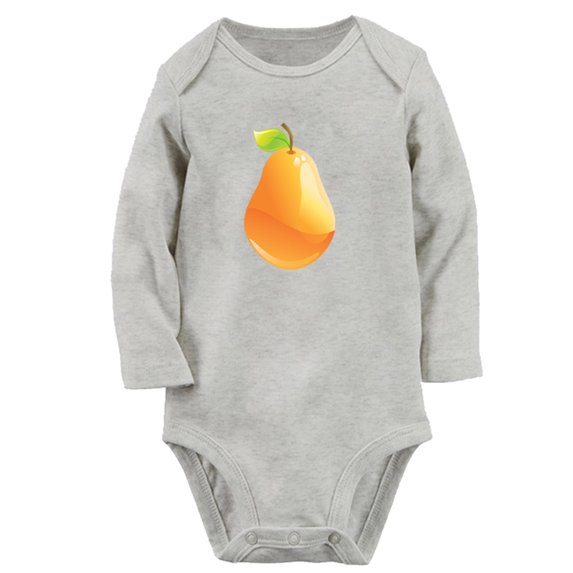 Baby Unisex Fruit Pear Design Rompers Newborn Baby Bodysuits Infant Jumpsuits Kids Cotton Graphic One-Piece Outfits
