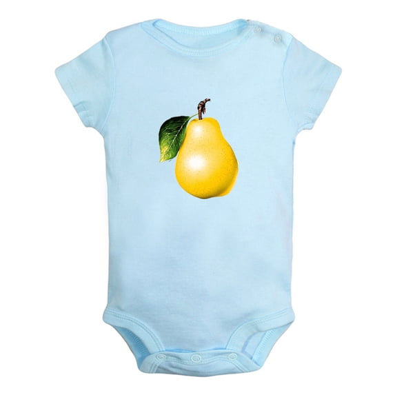 Baby Unisex Fruit Pear Design Rompers Newborn Baby Bodysuits Infant Jumpsuits Kids Cotton Graphic One-Piece Outfits