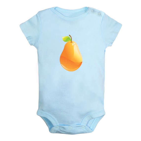 Baby Unisex Fruit Pear Design Rompers Newborn Baby Bodysuits Infant Jumpsuits Kids Cotton Graphic One-Piece Outfits