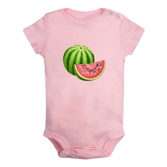 Baby Unisex Fruit Watermelon Design Rompers Newborn Baby Bodysuits Infant Jumpsuits Kids Cotton Graphic One-Piece Outfits