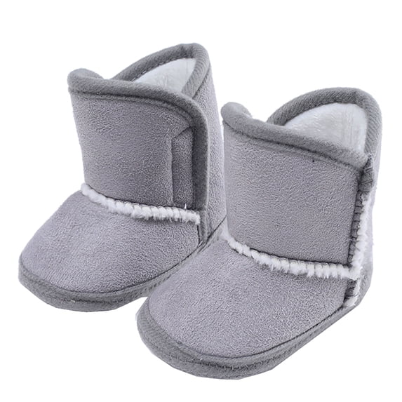 Baby Unisex Girl Boy Fleece Snow Boots Winter Warm Soft Sole Crib Shoes Booties for Newborn Infant Toddler