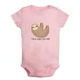 thumbnail image 1 of Baby Unisex I Love Naps And Milk Funny Rompers Newborn Baby Bodysuits Infant Jumpsuits Kids Cotton Animal Sloth Graphic One-Piece Outfits, 1 of 5