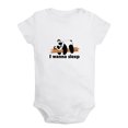 thumbnail image 1 of Baby Unisex I Wanna Sleep Funny Rompers Newborn Baby Bodysuits Infant Jumpsuits Kids Cotton Animal Panda Graphic One-Piece Outfits, 1 of 5
