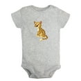 thumbnail image 1 of Baby Unisex I'm Hangry Funny Rompers Newborn Baby Bodysuits Infant Jumpsuits Kids Cotton Animal Leopard Graphic One-Piece Outfits, 1 of 5