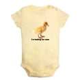 thumbnail image 1 of Baby Unisex I'm Looking For Mom Funny Rompers Newborn Baby Bodysuits Infant Jumpsuits Kids Cotton Animal Duck Graphic One-Piece Outfits, 1 of 5