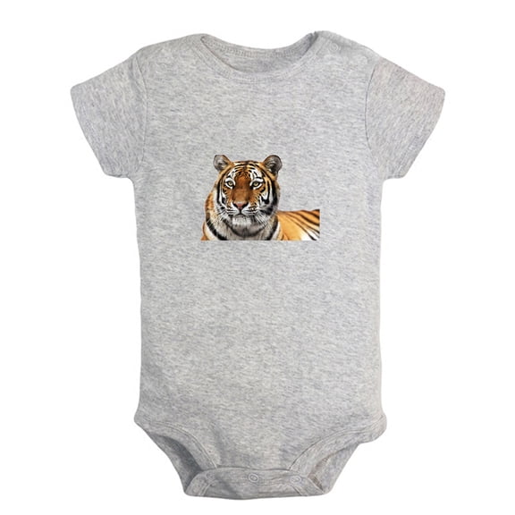Baby Unisex I'm Not a Regular Baby Funny Rompers Newborn Baby Bodysuits Infant Jumpsuits Kids Cotton Animal Tiger Graphic One-Piece Outfits