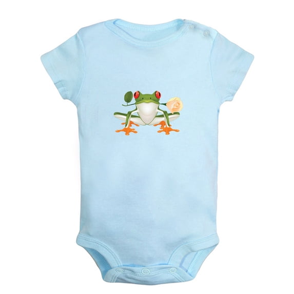 Baby Unisex I'm Prince Funny Rompers Newborn Baby Bodysuits Infant Jumpsuits Kids Cotton Animal Frog Graphic One-Piece Outfits