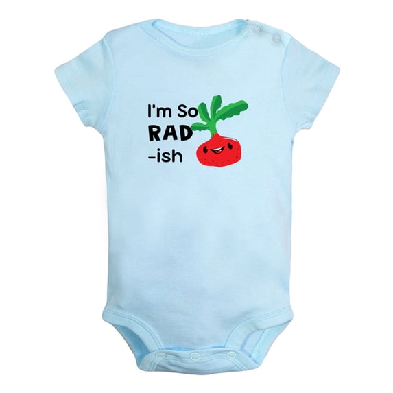 Baby Unisex I'm So RAD ish Funny Romper Newborn Bodysuits Infant Jumpsuits Kids Clothes Kids Graphic One-Piece Outfits