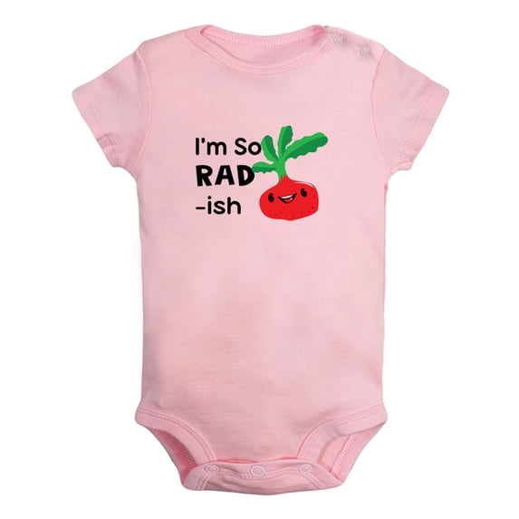 Baby Unisex I'm So RAD ish Funny Romper Newborn Bodysuits Infant Jumpsuits Kids Clothes Kids Graphic One-Piece Outfits