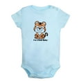 thumbnail image 1 of Baby Unisex I'm a Cool Baby Funny Rompers Newborn Baby Bodysuits Infant Jumpsuits Kids Cotton Animal Tiger Graphic One-Piece Outfits, 1 of 5