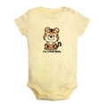 thumbnail image 1 of Baby Unisex I'm a Cool Baby Funny Rompers Newborn Baby Bodysuits Infant Jumpsuits Kids Cotton Animal Tiger Graphic One-Piece Outfits, 1 of 5