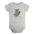 thumbnail image 1 of Baby Unisex Let My Adventure Begin Funny Rompers Newborn Baby Bodysuits Infant Jumpsuits Kids Cotton Animal Koala Graphic One-Piece Outfits, 1 of 5