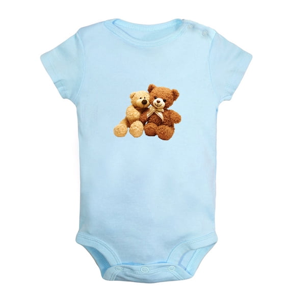 Baby Unisex Limited Edition Funny Rompers Newborn Baby Bodysuits Infant Jumpsuits Kids Cotton Animal Bear Graphic One-Piece Outfits