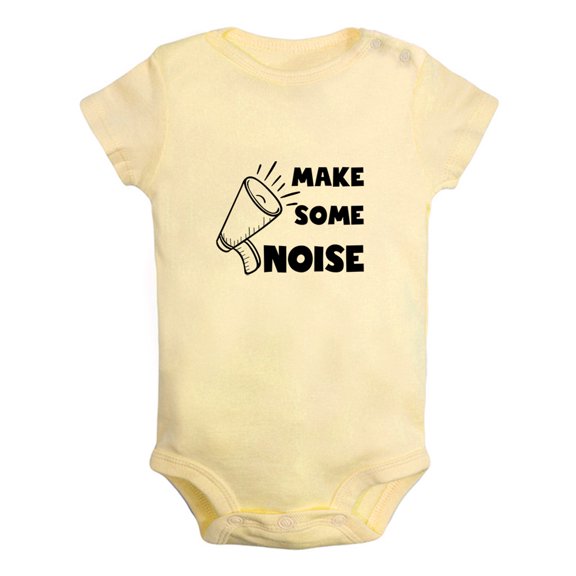 Baby Unisex Make Some Noise Funny Romper Newborn Bodysuits Infant Jumpsuits Cotton Clothes Toddler Graphic Outfits