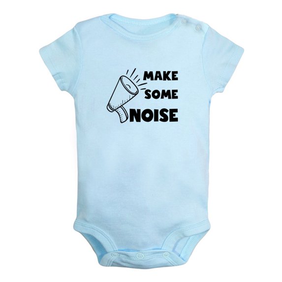 Baby Unisex Make Some Noise Funny Romper Newborn Bodysuits Infant Jumpsuits Cotton Clothes Toddler Graphic Outfits