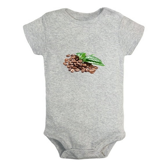 Baby Unisex Nut Cacao Design Rompers Newborn Baby Bodysuits Infant Jumpsuits Kids Cotton Graphic One-Piece Outfits