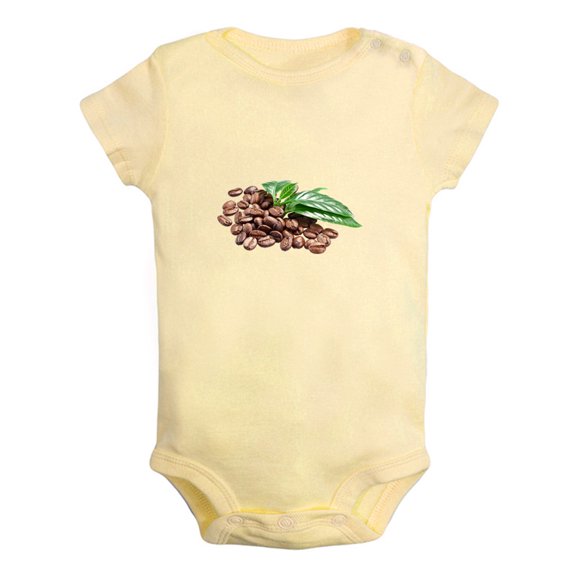 Baby Unisex Nut Cacao Design Rompers Newborn Baby Bodysuits Infant Jumpsuits Kids Cotton Graphic One-Piece Outfits