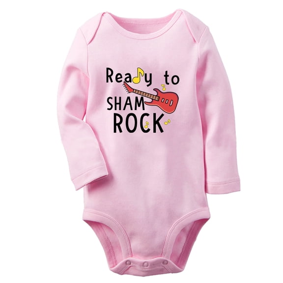 Baby Unisex Ready To Sham Rock Funny Rompers Newborn Baby Bodysuits Infant Jumpsuits Kids Cotton Graphic One-Piece Outfits