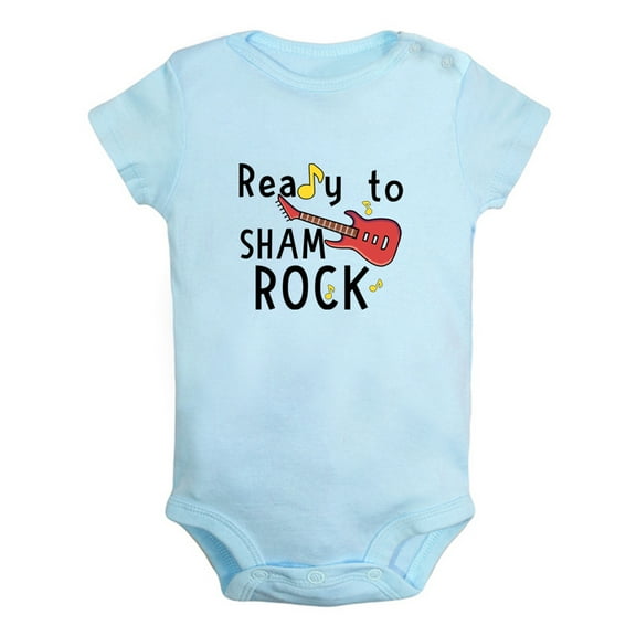 Baby Unisex Ready To Sham Rock Funny Rompers Newborn Baby Bodysuits Infant Jumpsuits Kids Cotton Graphic One-Piece Outfits