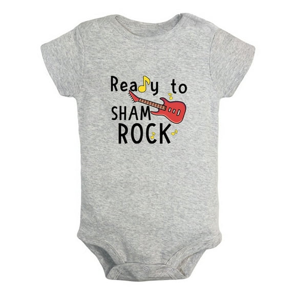 Baby Unisex Ready To Sham Rock Funny Rompers Newborn Baby Bodysuits Infant Jumpsuits Kids Cotton Graphic One-Piece Outfits