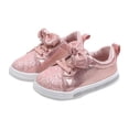thumbnail image 1 of Baby Unisex Rhinestone Sequin Board Shoes, Hook and Loop Breathable Soft Sole Sneakers for 12M-5Y, 1 of 4