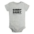 thumbnail image 1 of Baby Unisex Sorry Daddy You Now Have Two Bosses Funny Rompers Newborn Baby Bodysuits Infant Jumpsuits Kids Cotton Graphic One-Piece Outfits, 1 of 5