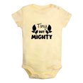 thumbnail image 1 of Baby Unisex Tiny But Mighty Funny Romper Newborn Bodysuits Infant Jumpsuits Cotton Clothes Toddler Graphic Outfits, 1 of 5