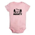 thumbnail image 1 of Baby Unisex Tiny But Mighty Funny Romper Newborn Bodysuits Infant Jumpsuits Cotton Clothes Toddler Graphic Outfits, 1 of 5
