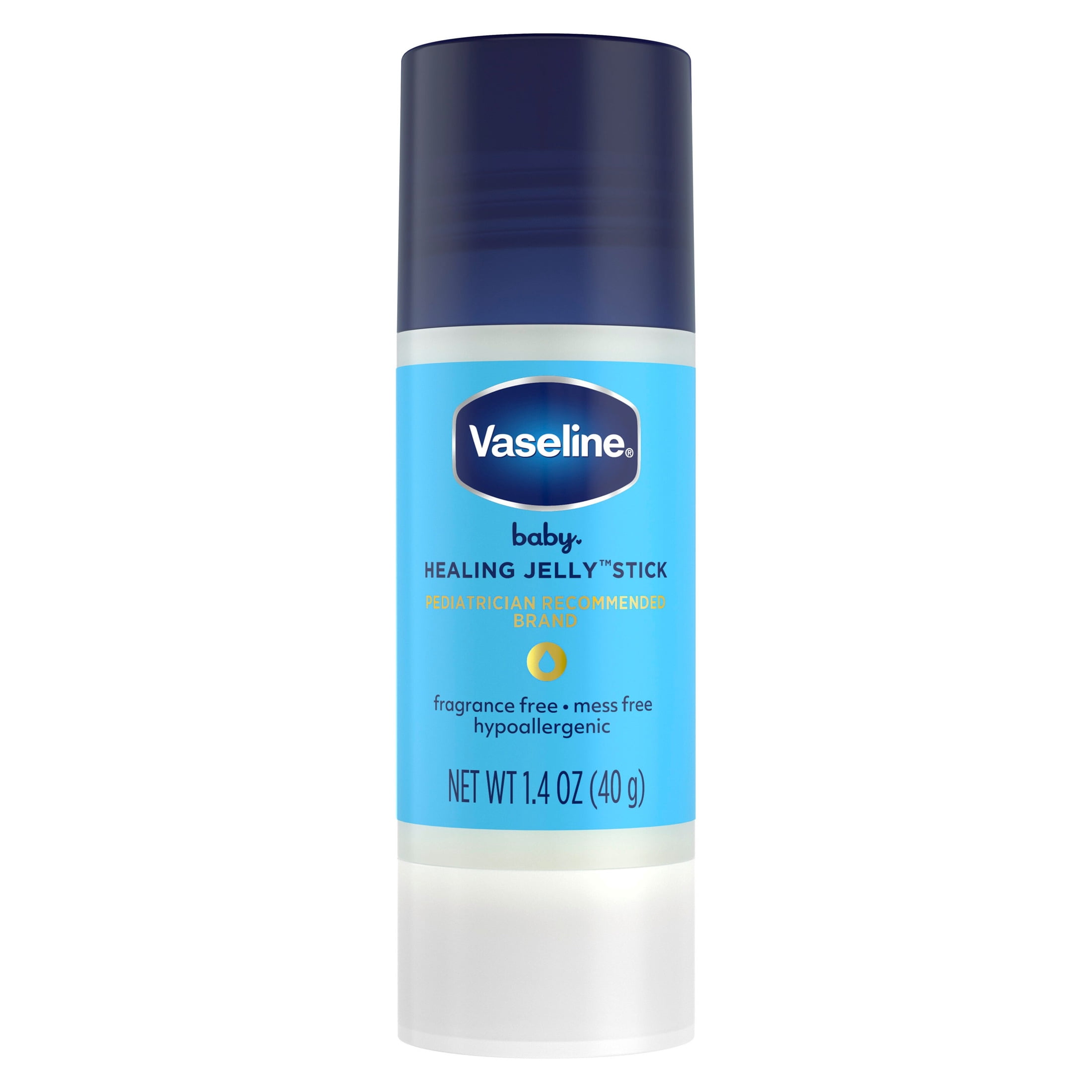 Vaseline Baby Healing Jelly Stick For Preventing & Treating Diaper Rash, 100% White Petrolatum Skin Protectant With A Hypoallergenic, Pediatrician-Recommended Formula, 1.4 oz 1 Count