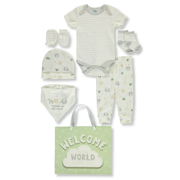 Baby Views Baby Boys' 8-Piece Layette Gift Set Color: green Size: 3 - 6 months