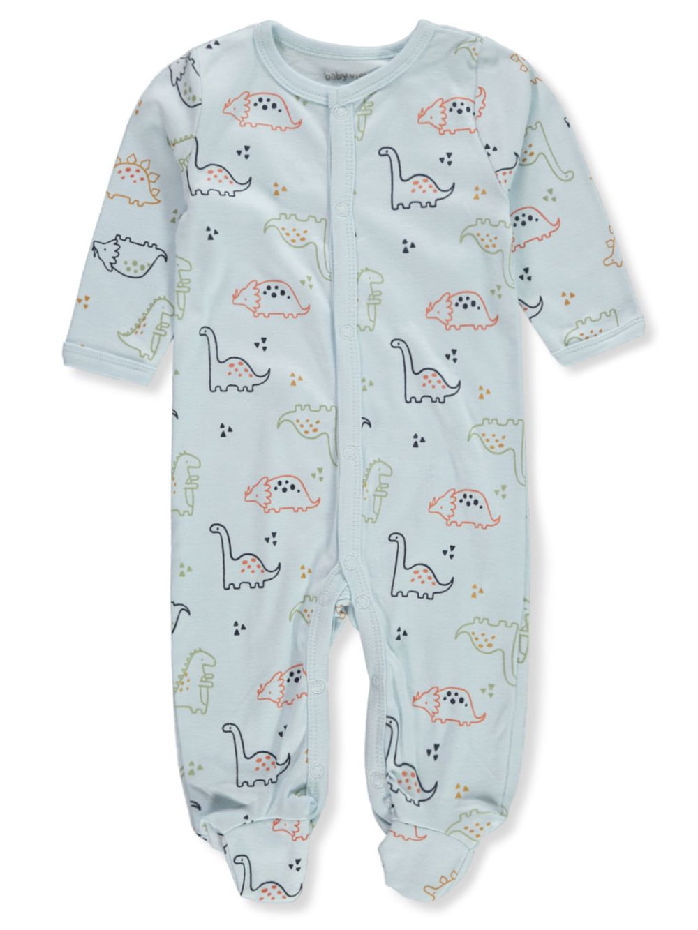 Baby Views Baby Boys' Dinosaur Footed Coveralls - blue, 6 - 9 months ...