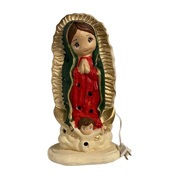 Baby Virgin Mary Plaster Lamp