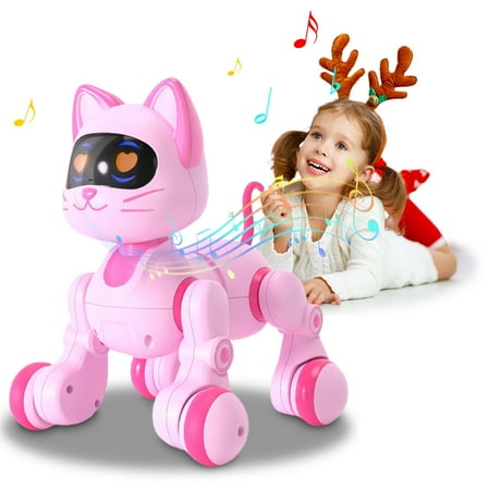 Remote Control Robot Toy, Programmable Dancing Robot, Interactive Robotic Pet, Singing Walking Toy, Rechargeable STEM Toy, Gift For Kids Boys Girls, Funny Electronic Companion, Voice Sensing