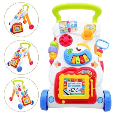 Baby Walker, Adjustable Speed Push and Pull Learning Activity Walker
