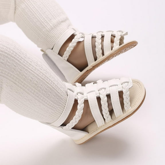 Baby Walking Shoes Baby Summer New Toddler Sandals Outside Wear Non-Slip Breathable Sweat Proof Infant Sandals Baby Barefoot Shoes