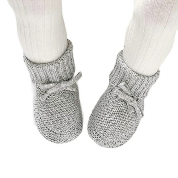 Baby Walking Shoes,Sneakers For Soft Knit Booties With Bow Cute First Shoes Warm Winter Toddler Socks For Boys Girls,Toddler Shoes(Size:0-3 Months)