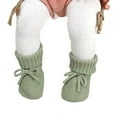thumbnail image 1 of Baby Walking Shoes,Sneakers For Soft Knit Booties With Bow Cute First Shoes Warm Winter Toddler Socks For Boys Girls,Toddler Shoes(Size:0-3 Months), 1 of 8