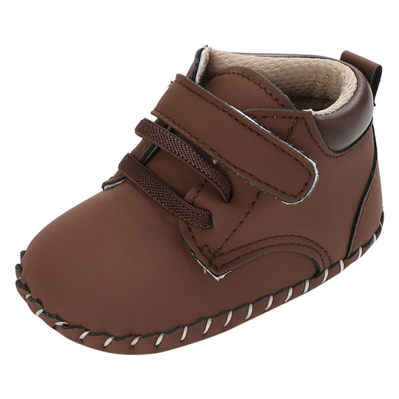 Baby Walking Shoes,Summer Children Toddler Shoes Boys And Girls Sports Flat Bottom High Top Comfortable Solid Color Hook Loop Simple Style,Toddler Shoes(Size:0-6 Months)