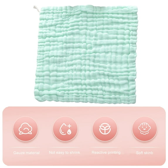 Baby Washcloth,Baby Bath Towel Square Gauze Facecloth Face Wash Wipe Hand Newborn Handkerchief