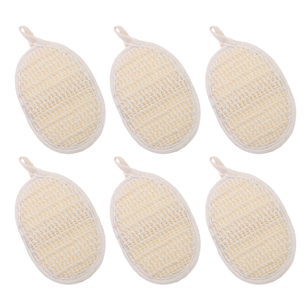 Baby Washcloth Towels Bath Sponge Round Exfoliating Sponges Shower Loofah Brush Powder Puff 6