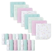 Viviland Animal Print Unicorn Washcloths 24 Count, Baby Towels and Washcloths Face Towel Unisex for Boys Girls Body