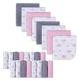 thumbnail image 1 of Baby Washcloths, Extra Soft and Ultra Absorbent Bath Cloth, Great Gifts for Newborn and Infants, 24 Pack, Pink Elephant, 1 of 6