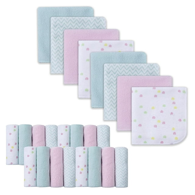 Baby Washcloths, Extra Soft and Ultra Absorbent Bath Cloth, Great Gifts for Newborn and Infants, 24 Pack, Unicorn