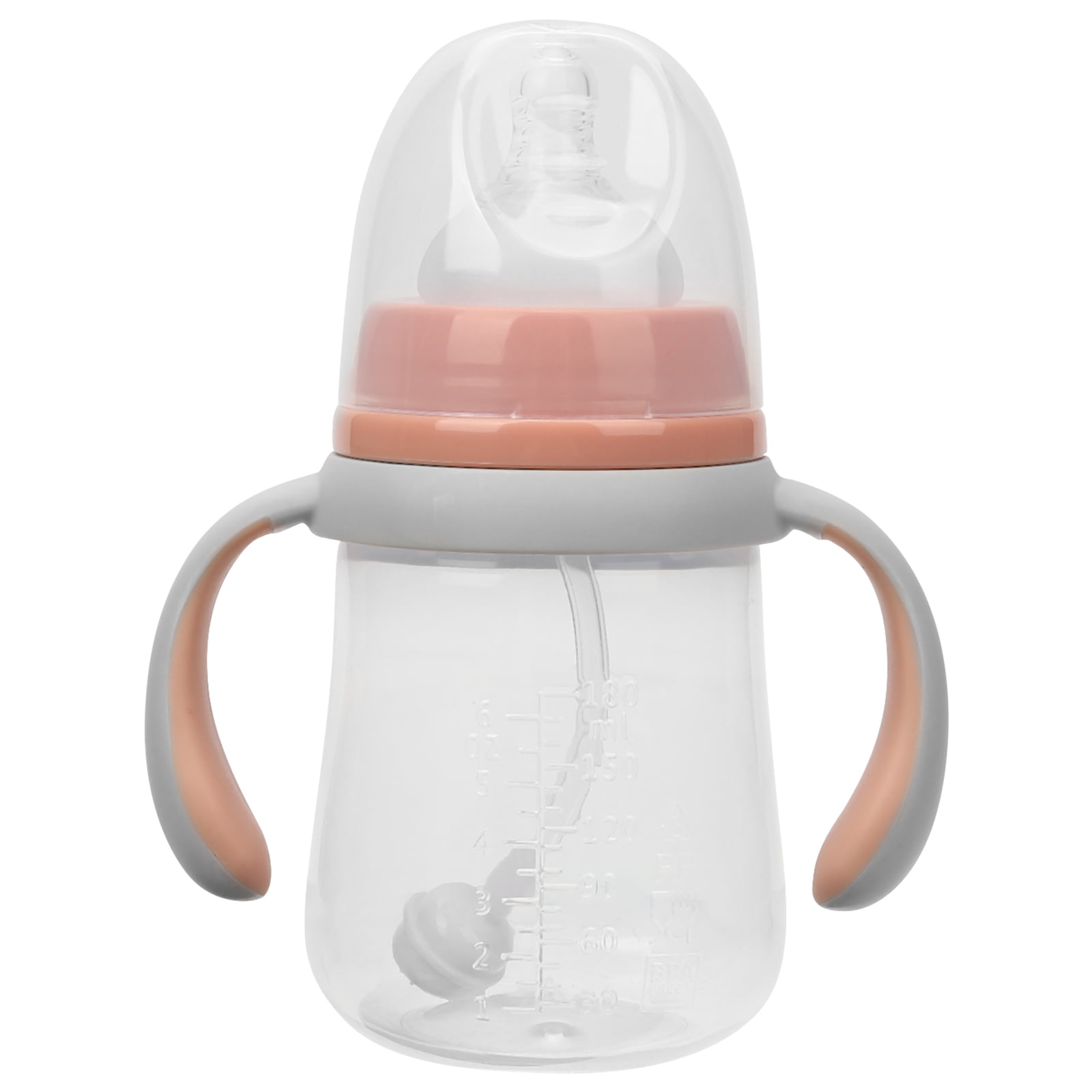 BPA-Free Baby Feeding Bottle 180ml (6oz) with Dual Handles & Protective Cap main image 1