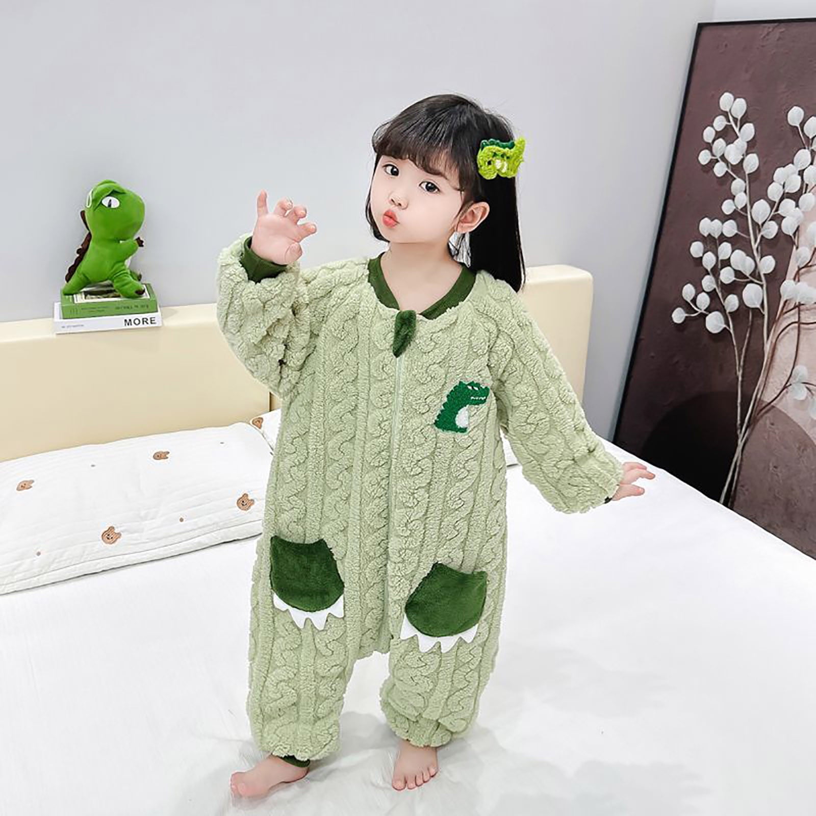 Baby Wearable Blanket Soft Cartoon Sleepsuit Warm Pajamas - Walmart.com