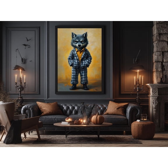 Baby Werewolf Whimsical Fantasy Room Decor Unframed Paper Print