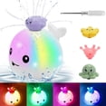Baby Whale Bath Toys Toddler Bath Toy Lightup Spraying Bathtub Toys