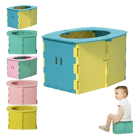 Baby Whisper Co Travel Potty, Pottypal - Portable Potty, Foldable Toilet Seat for Toddler Travel, Reusable Toilet for Car, Camping, Outdoor and Indoor Use
